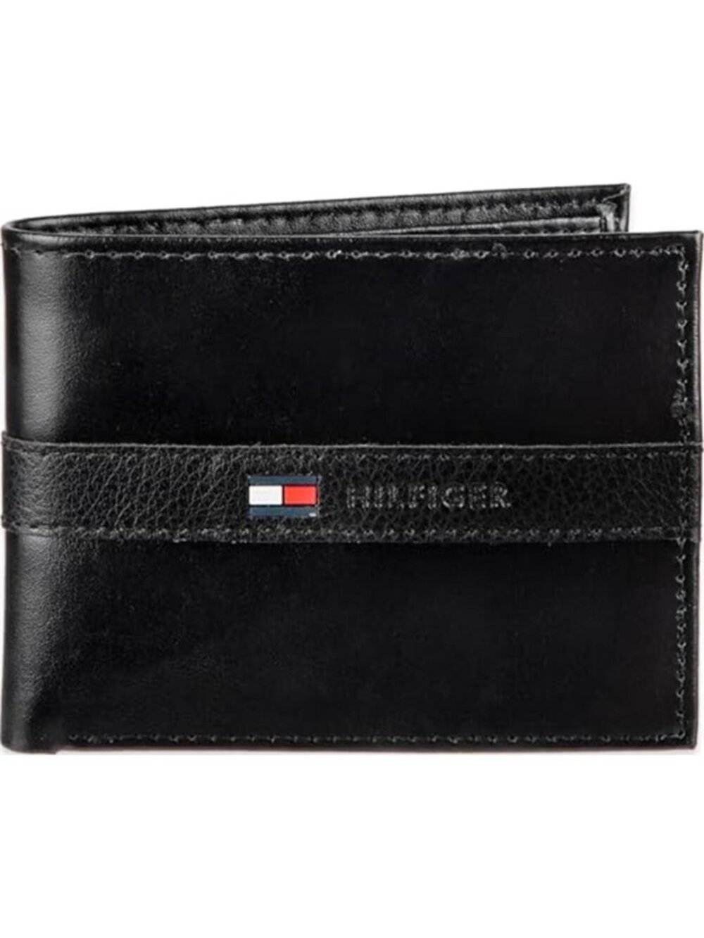 Tommy Hilfiger Men's Leather Orson RFID Bifold Wallet with Removable Passcase